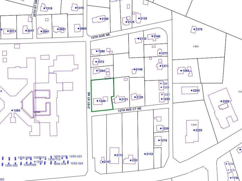 1244 21st Street, Hickory, NC 28601.  MLS# CAR4338743, YatesRealty ID 10800. 