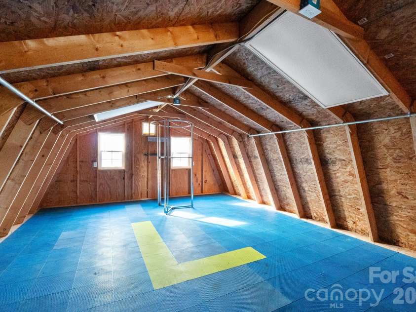 1244 21st Street, Hickory, NC 28601.  MLS# CAR4338743, YatesRealty ID 10800. Spacious loft storage above workshop