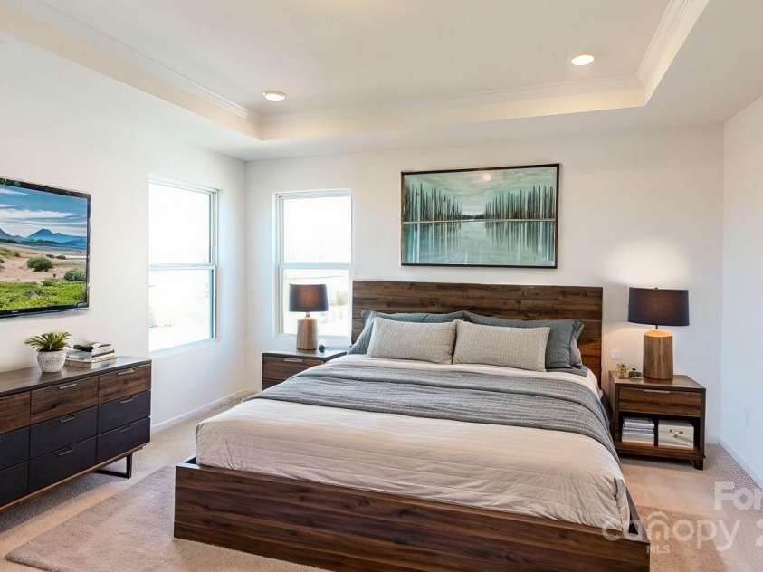 1809 Augustine Street, Monroe, NC 28112.  MLS# CAR4182179, YatesRealty ID 10815. Owners bedroom shown with virtual staging