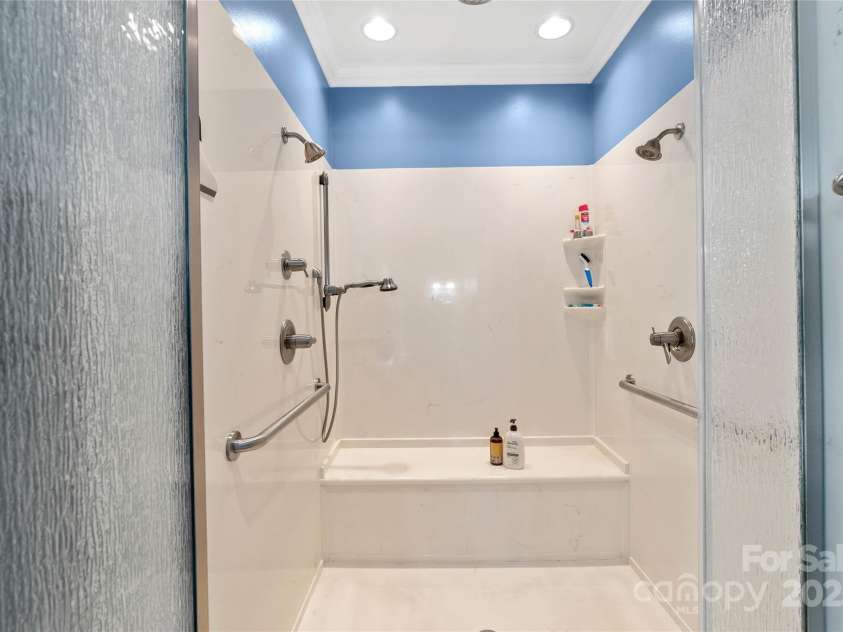 1201 Sunset Lane, Anderson, SC 29626.  MLS# CAR4224408, YatesRealty ID 1082. Colossal walk-in shower with dual shower heads