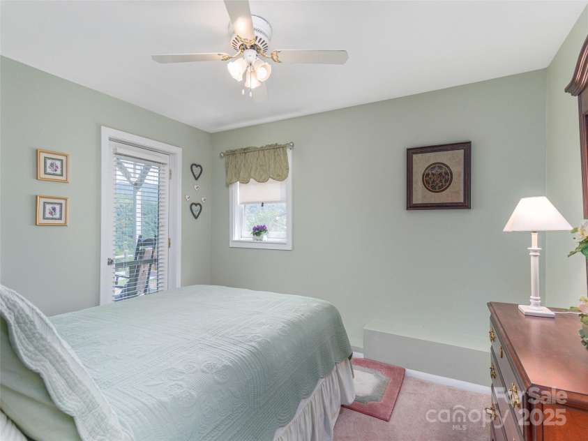 21 Flint Lane, Maggie Valley, NC 28751.  MLS# CAR4181508, YatesRealty ID 10824. Outside Entrance Lower Level Guest Bedroom 1