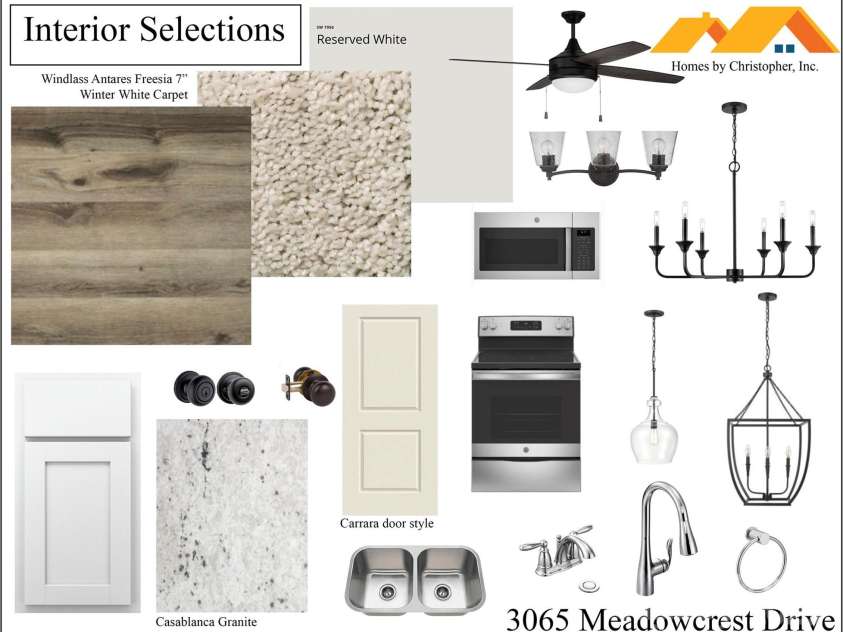 3065 Meadowcrest Drive, Clover, SC 29710.  MLS# CAR4293499, YatesRealty ID 1083. Interior Selections