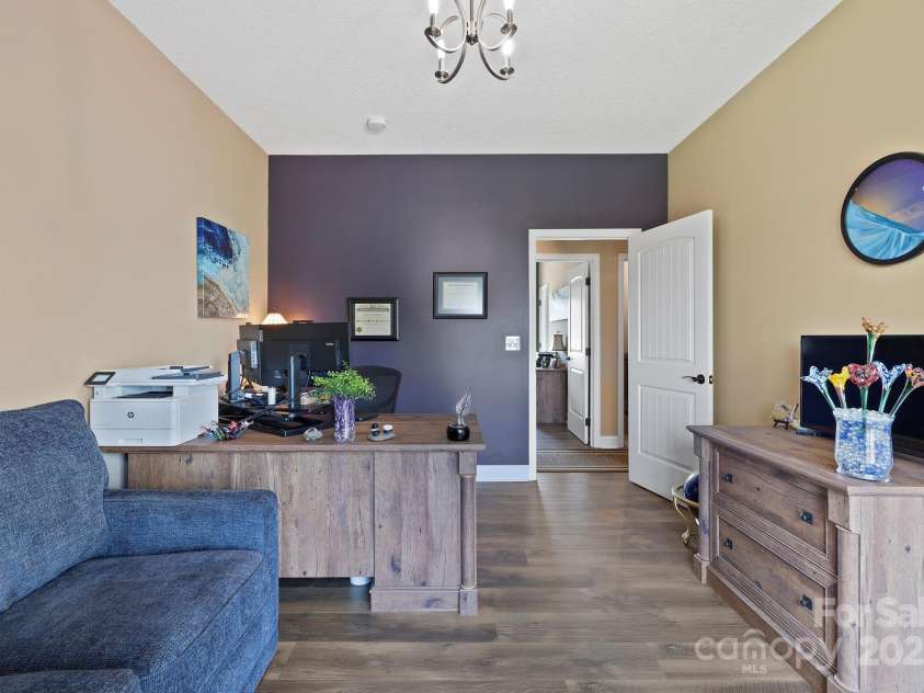 16 Enchanted Oak Lane, Alexander, NC 28701.  MLS# CAR4285091, YatesRealty ID 10833. Second Bedroom/Office