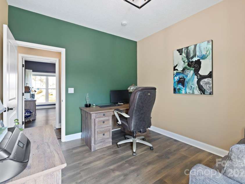 16 Enchanted Oak Lane, Alexander, NC 28701.  MLS# CAR4285091, YatesRealty ID 10833. Second Bedroom/Office