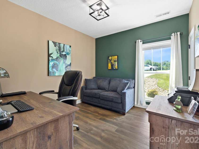 16 Enchanted Oak Lane, Alexander, NC 28701.  MLS# CAR4285091, YatesRealty ID 10833. Third Bedroom/Office