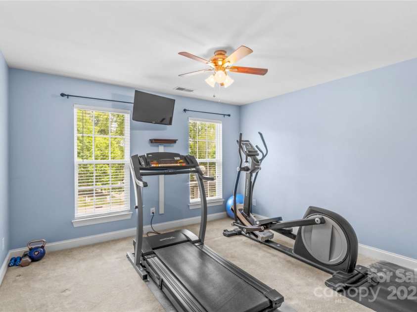 7896 Harbor Master Court, Denver, NC 28037.  MLS# CAR4251576, YatesRealty ID 10840. Bedroom #2 being used as an exercise room.