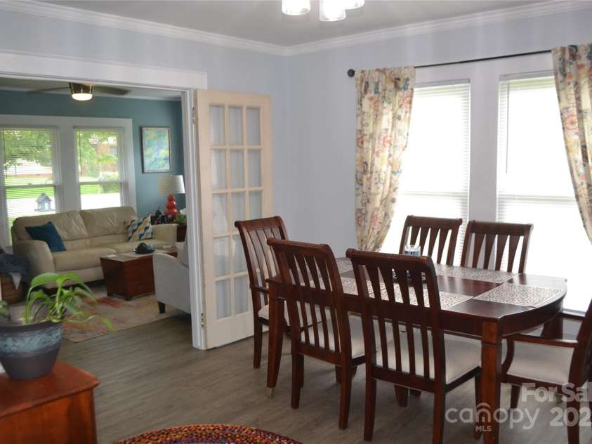 2818 Ridge Avenue, Concord, NC 28025.  MLS# CAR4294735, YatesRealty ID 1085. French Doors between Living Room and Dining Room.