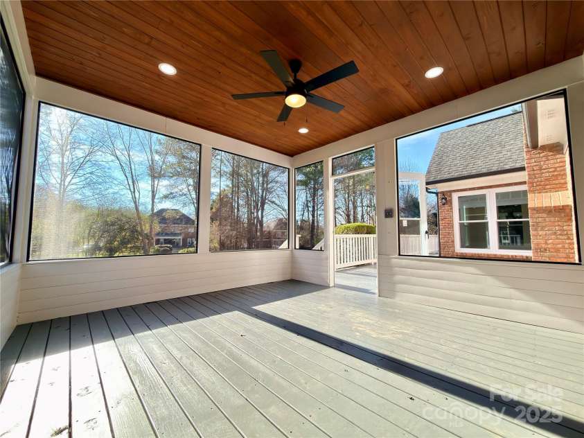 5125 Belicourt Drive, Charlotte, NC 28277.  MLS# CAR4331417, YatesRealty ID 10862. Screened Porch