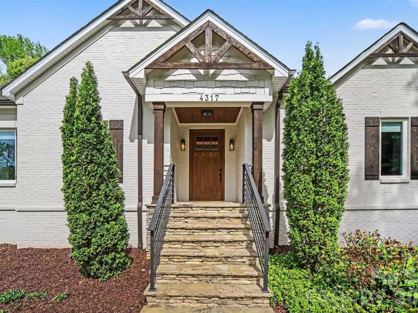 4317 Steepleton Way, Charlotte, NC 28215.  MLS# CAR4363516, YatesRealty ID 10864. Front Walkup