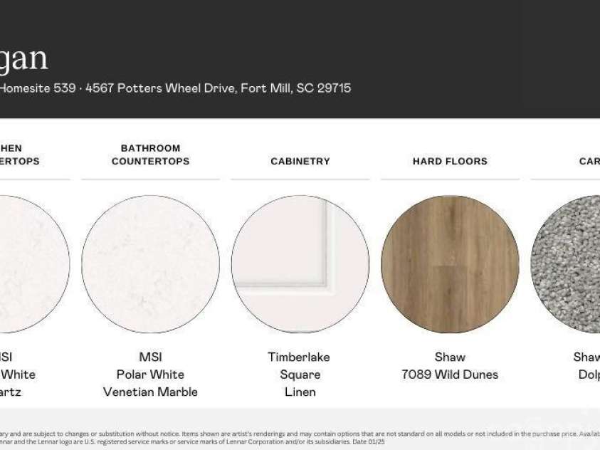 4567 Potters Wheel Drive, Fort Mill, SC 29715.  MLS# CAR4245451, YatesRealty ID 10868. Selections