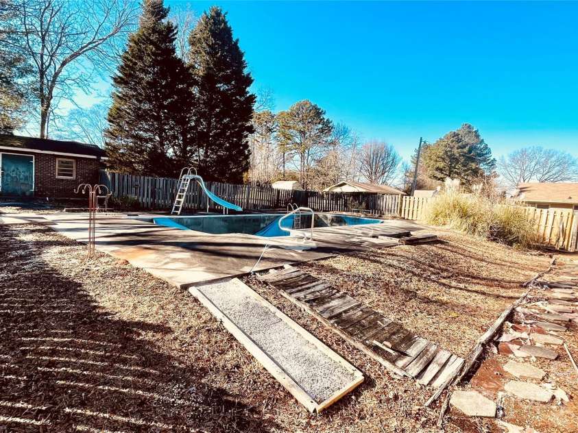 742 Aquadale Road, Albemarle, NC 28001.  MLS# CAR4223319, YatesRealty ID 10870. Backyard