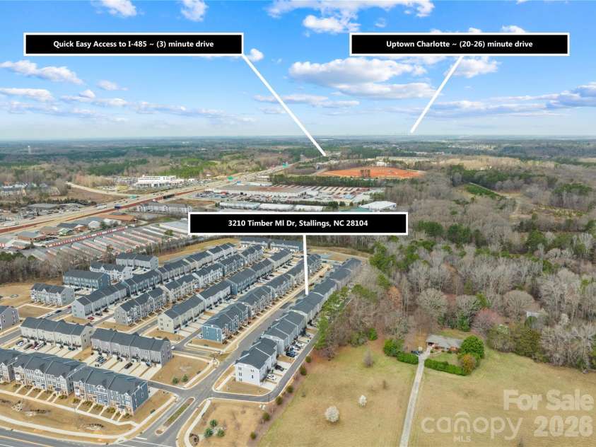 3210 Timber Mill Drive, Stallings, NC 28104.  MLS# CAR4352773, YatesRealty ID 10878. 