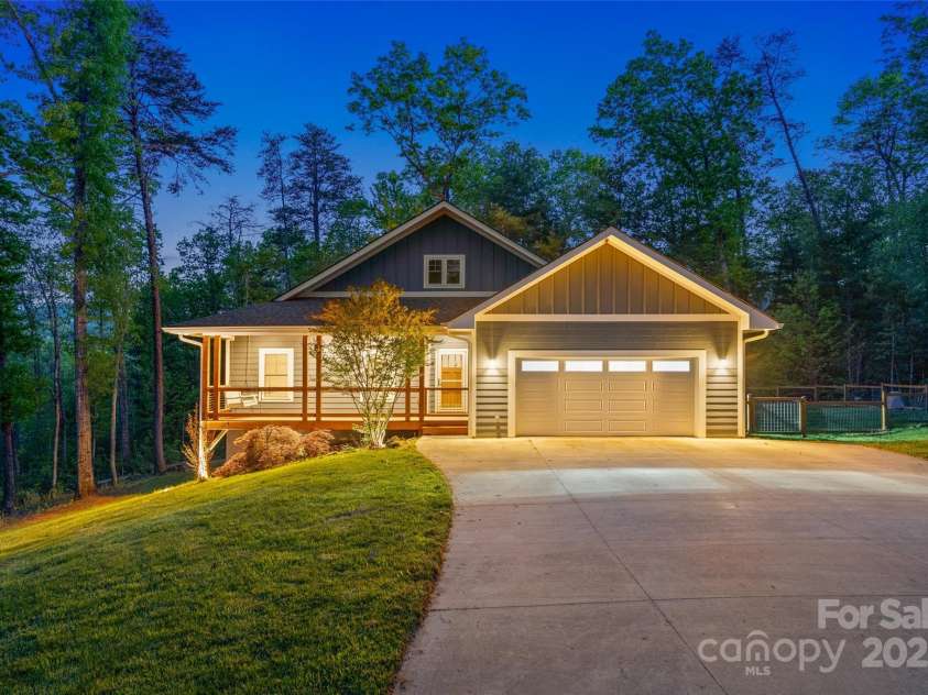 8 Clover Ridge Lane, Leicester, NC 28748.  MLS# CAR4247209, YatesRealty ID 10885. As evening falls...