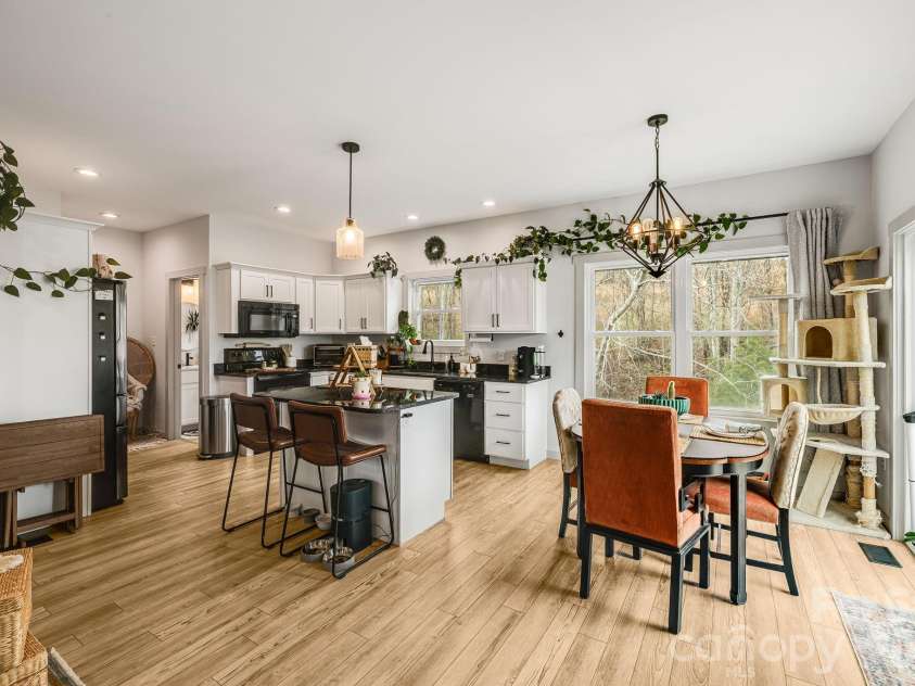 842 Old NC 20 Highway, Alexander, NC 28701.  MLS# CAR4353364, YatesRealty ID 10892. Kitchen/Dining Area