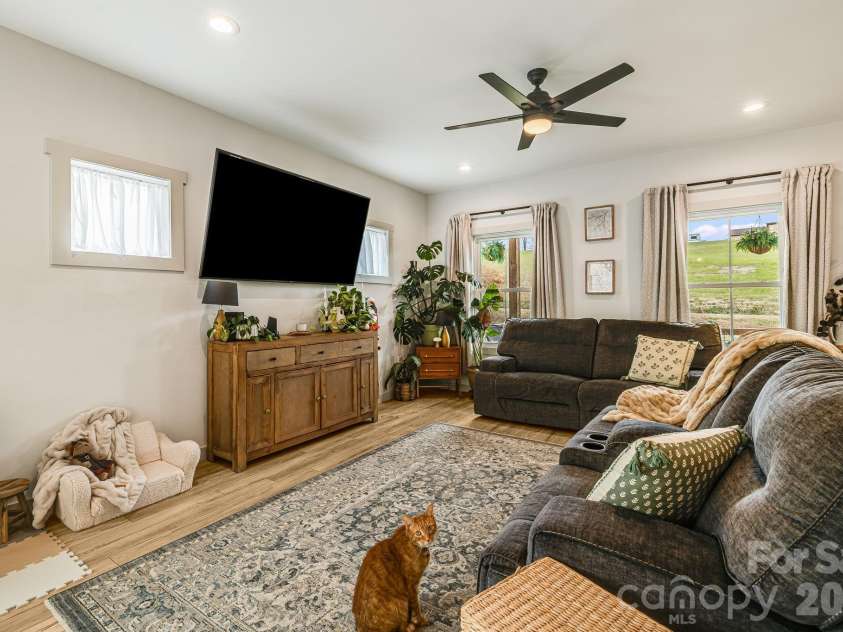 842 Old NC 20 Highway, Alexander, NC 28701.  MLS# CAR4353364, YatesRealty ID 10892. Living Room