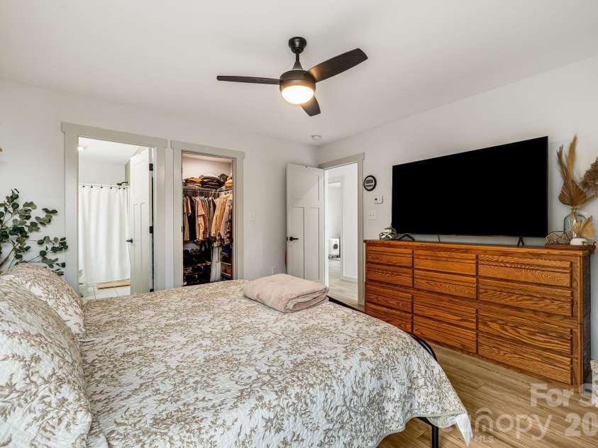 842 Old NC 20 Highway, Alexander, NC 28701.  MLS# CAR4353364, YatesRealty ID 10892. Primary Bedroom