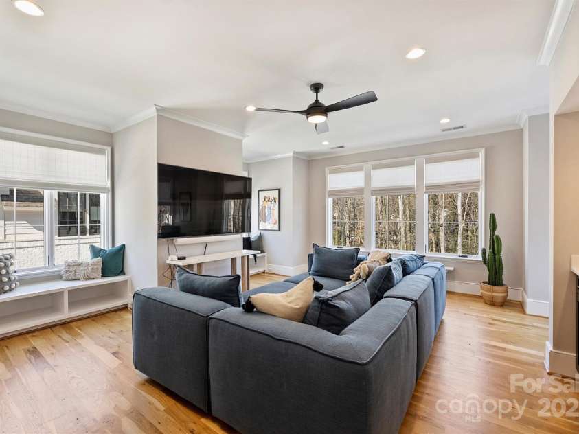 2509 Montrose Court, Charlotte, NC 28207.  MLS# CAR4228523, YatesRealty ID 109. Large Media Room on Second Floor