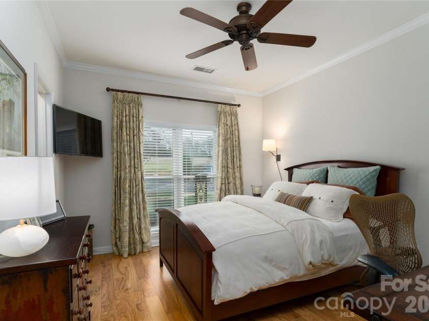 1113 Torrence Circle, Davidson, NC 28036.  MLS# CAR4337531, YatesRealty ID 10902. Hardwoods in secondary bedroom/office.