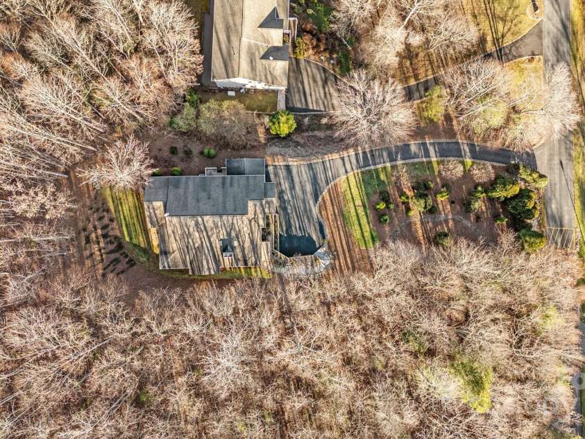 43 Smokemont Drive, Arden, NC 28704.  MLS# CAR4197497, YatesRealty ID 10921. Overhead shot of the home.