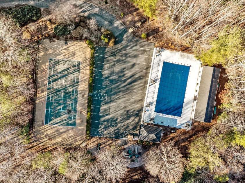 43 Smokemont Drive, Arden, NC 28704.  MLS# CAR4197497, YatesRealty ID 10921. Overhead shot of the neighborhood amenities.