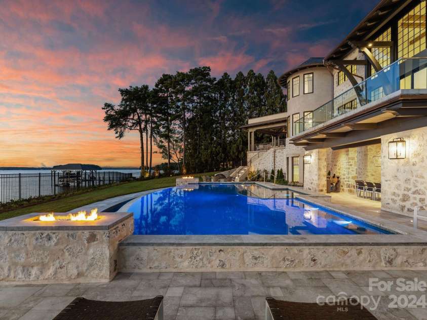 19125 Peninsula Point Drive, Cornelius, NC 28031.  MLS# CAR4180906, YatesRealty ID 1093. Marble pool deck.