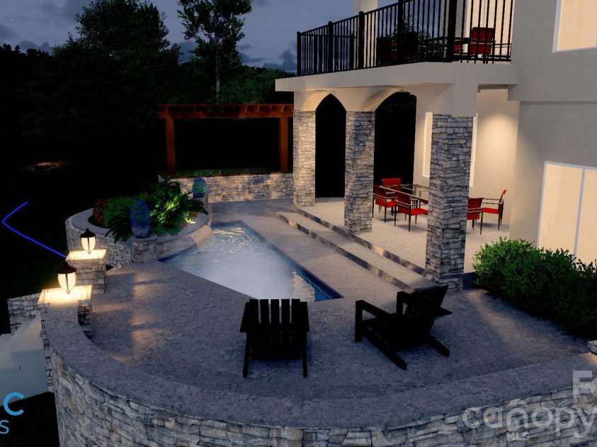 128 Brownstone Drive, Mooresville, NC 28117.  MLS# CAR4364969, YatesRealty ID 10952. Pool Design 2
