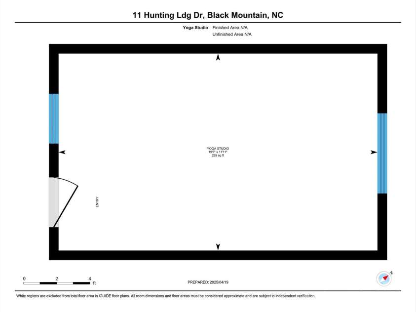 11 Hunting Lodge Drive, Black Mountain, NC 28711.  MLS# CAR4244815, YatesRealty ID 10963. Yoga studio with separate entrance