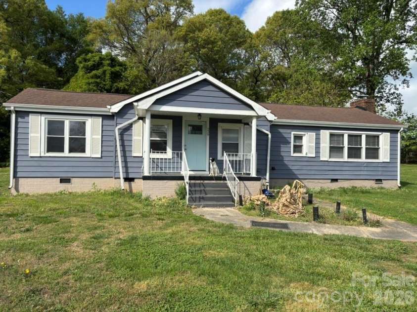 229 Browntown Road, Belmont, NC 28012.  MLS# CAR4368695, YatesRealty ID 10964. Front Elevation (dog not included)