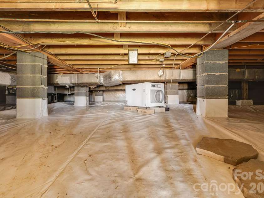 254 Orchard Circle, Laurel Park, NC 28739.  MLS# CAR4363320, YatesRealty ID 10980. Encapsulated crawlspace