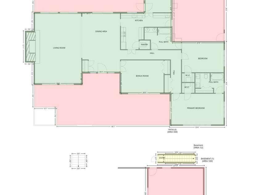 254 Orchard Circle, Laurel Park, NC 28739.  MLS# CAR4363320, YatesRealty ID 10980. Floor Plan