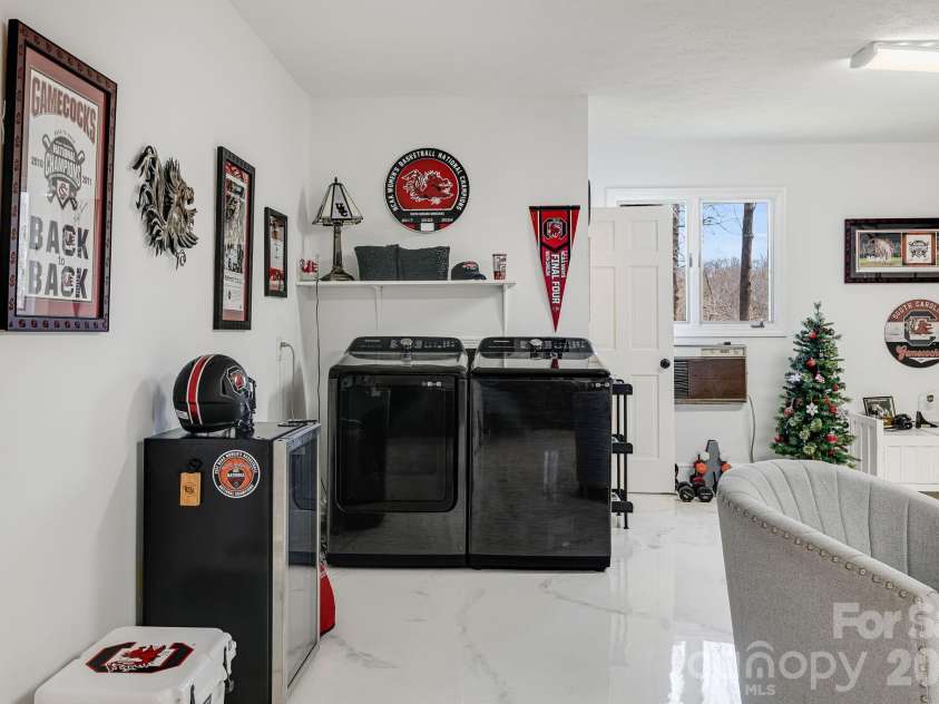 254 Orchard Circle, Laurel Park, NC 28739.  MLS# CAR4363320, YatesRealty ID 10980. Laundry area in garage