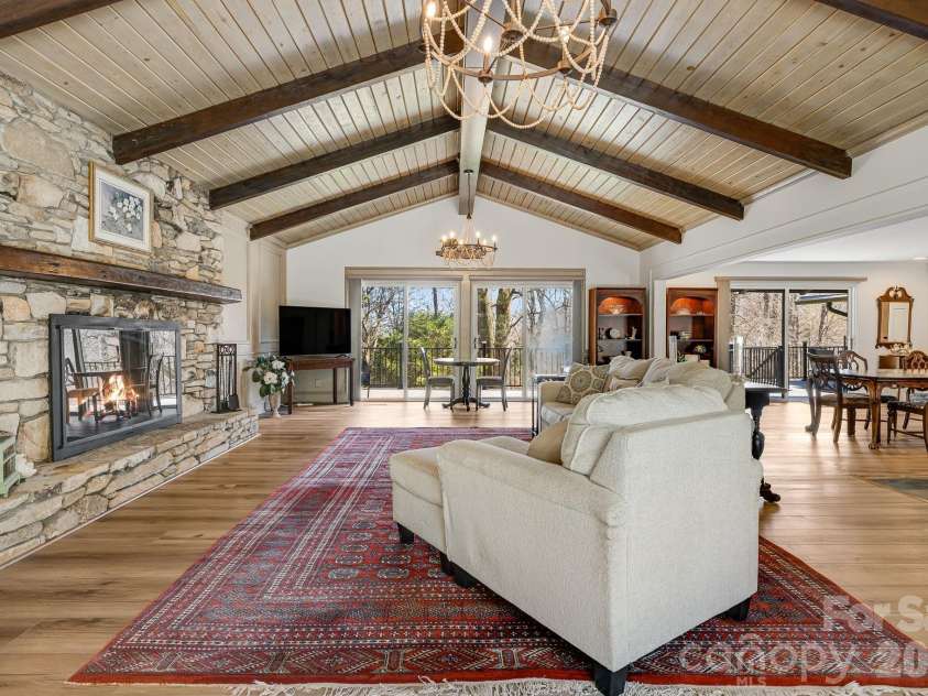 254 Orchard Circle, Laurel Park, NC 28739.  MLS# CAR4363320, YatesRealty ID 10980. Wood burning fireplace