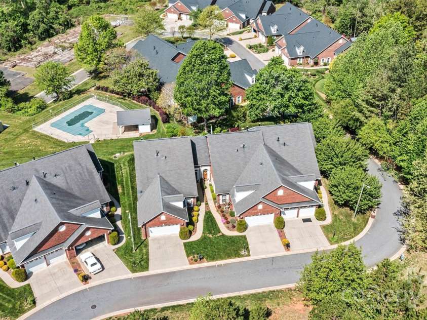 1119 21st Avenue, Hickory, NC 28601.  MLS# CAR4248559, YatesRealty ID 10982. Aerial Community Pool View
