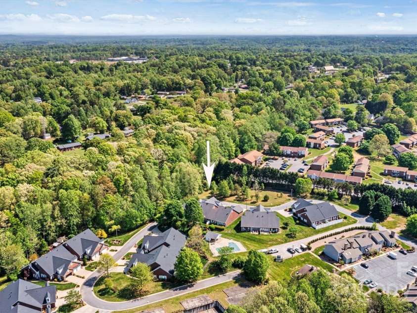 1119 21st Avenue, Hickory, NC 28601.  MLS# CAR4248559, YatesRealty ID 10982. Aerial Long Range Rear View