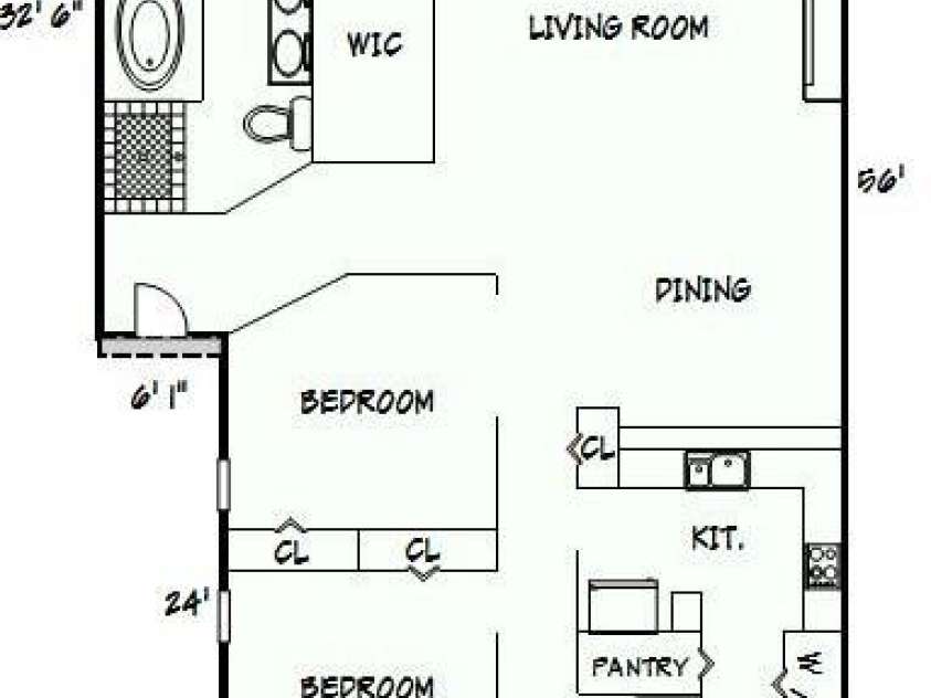 1119 21st Avenue, Hickory, NC 28601.  MLS# CAR4248559, YatesRealty ID 10982. Floor Plan