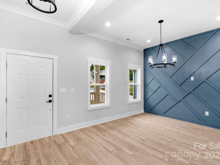 142 Crystal Heights Drive, Hendersonville, NC 28739.  MLS# CAR4310051, YatesRealty ID 110. Dining to Front Door