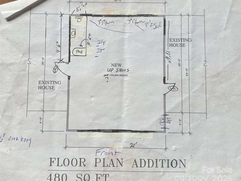 177 Mountain View Lane, Troy, NC 27371.  MLS# CAR4269979, YatesRealty ID 110. 2nd floor addition floor plan