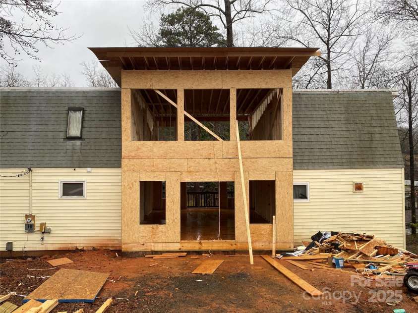 177 Mountain View Lane, Troy, NC 27371.  MLS# CAR4269979, YatesRealty ID 110. Construction photo. But for real entertainment, look at the previous listing and tell me what they were thinking when they built this place!