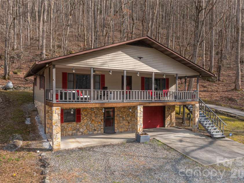 3415 Conleys Creek Road, Whittier, NC 28789.  MLS# CAR4336563, YatesRealty ID 1102. Front 