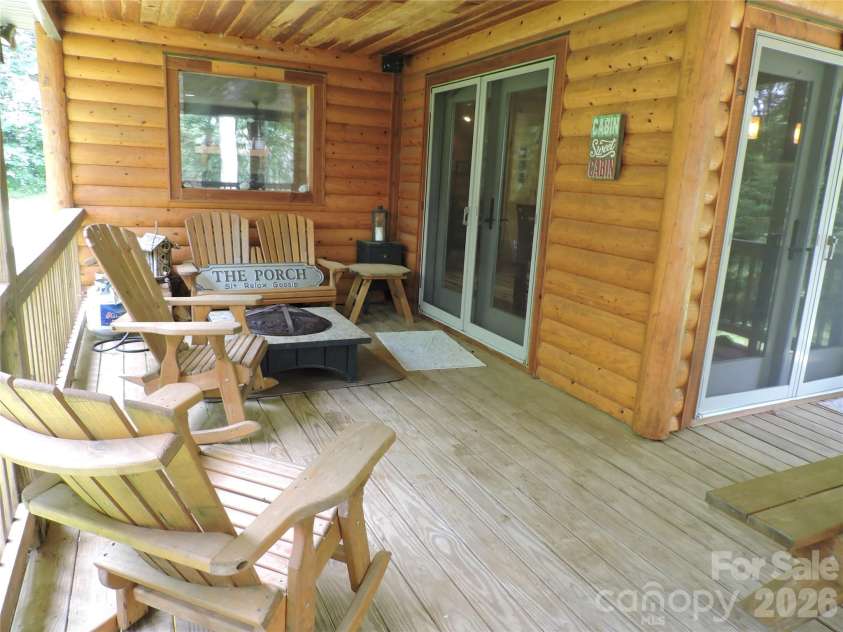 103 Chucks Lane, Bakersville, NC 28705.  MLS# CAR4364446, YatesRealty ID 11028. Covered Deck