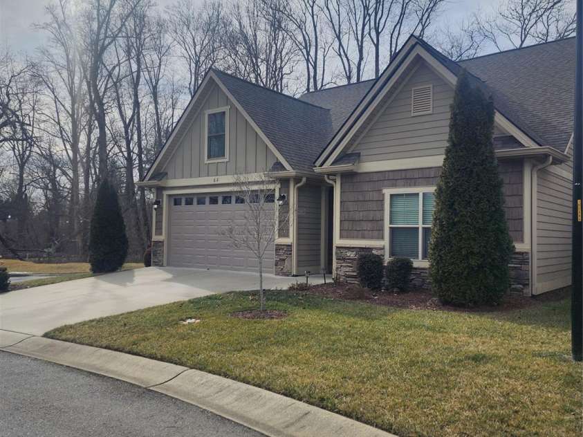 62 River Bend Lane, Fletcher, NC 28732.  MLS# CAR4335213, YatesRealty ID 11041. Front elevation 