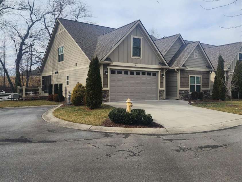 62 River Bend Lane, Fletcher, NC 28732.  MLS# CAR4335213, YatesRealty ID 11041. Side elevation