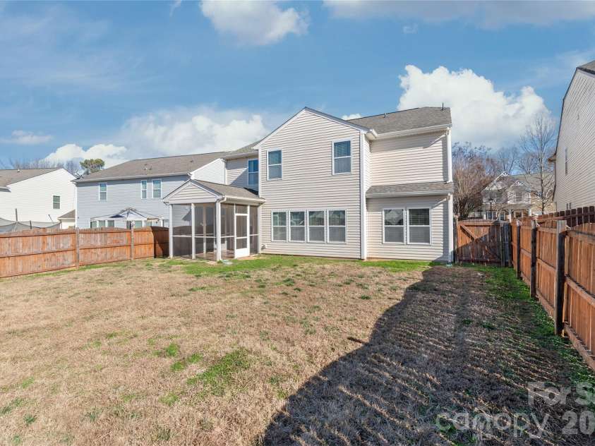10229 Snowbell Court, Charlotte, NC 28215.  MLS# CAR4338183, YatesRealty ID 1105. Back of House