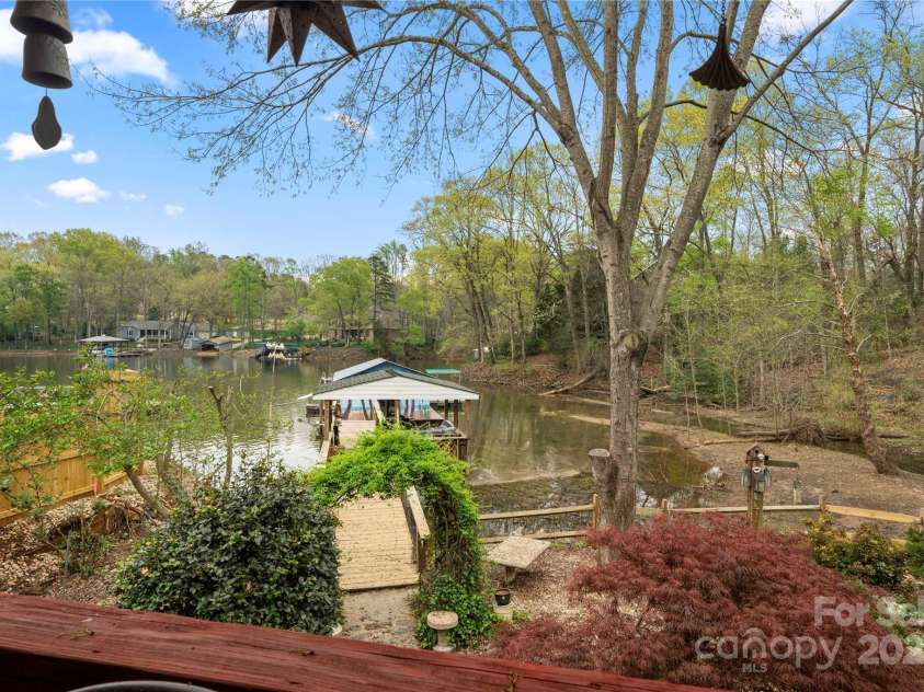 513 Paradise Circle, Belmont, NC 28012.  MLS# CAR4219509, YatesRealty ID 11053. View from the covered porch