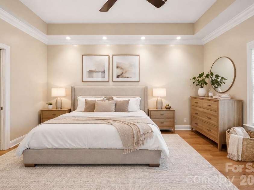 111 Summit Avenue, Charlotte, NC 28208.  MLS# CAR4356986, YatesRealty ID 11059. Bedroom has been virtually staged