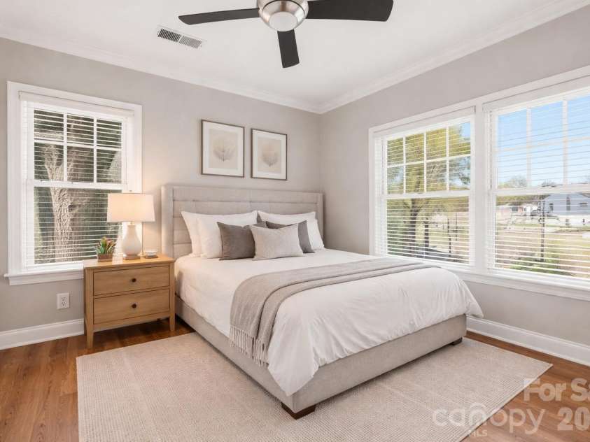 111 Summit Avenue, Charlotte, NC 28208.  MLS# CAR4356986, YatesRealty ID 11059. Bedroom has been virtually staged