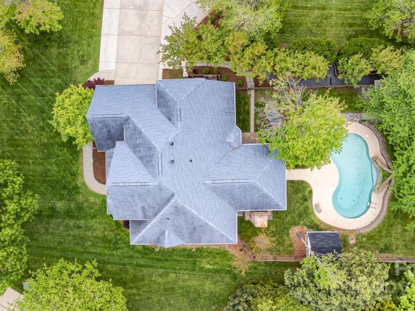 212 Horn Tassel Court, Indian Trail, NC 28079.  MLS# CAR4244678, YatesRealty ID 11066. Backyard is very private.