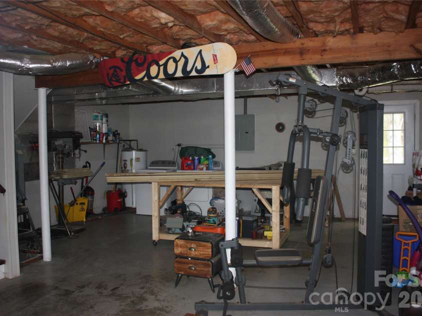 191 Celeste Eufola Road, Statesville, NC 28677.  MLS# CAR4365990, YatesRealty ID 11072. Basement