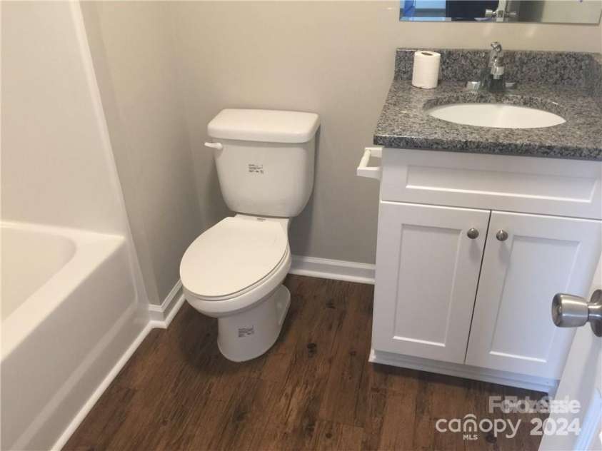 414 Wilkins Street, Dallas, NC 28034.  MLS# CAR4158663, YatesRealty ID 11075. 303 N Spargo bathroom