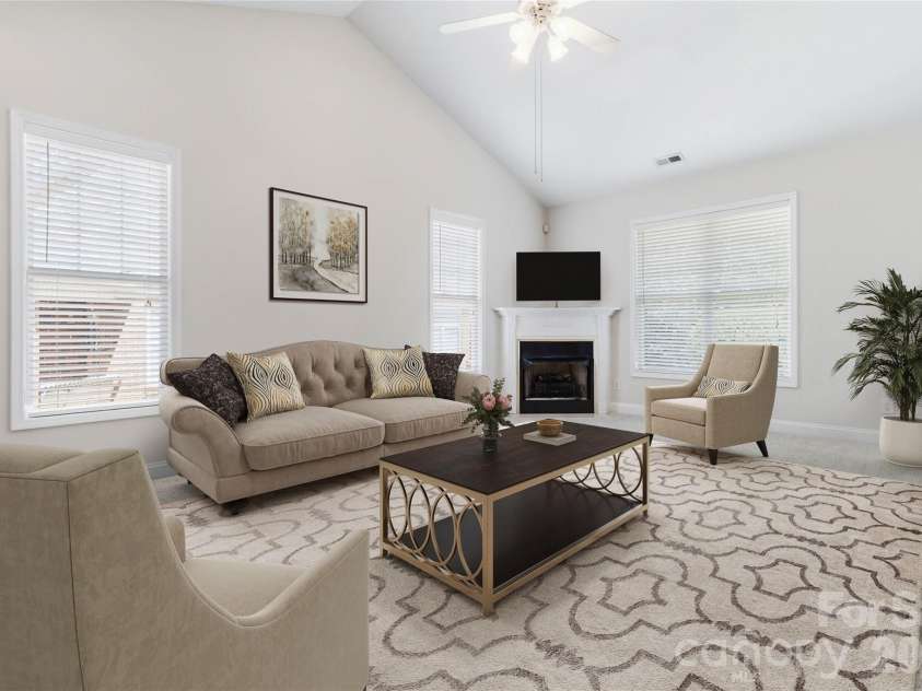 3832 Misty Glen Court, Matthews, NC 28105.  MLS# CAR4356915, YatesRealty ID 11086. Virtually Staged